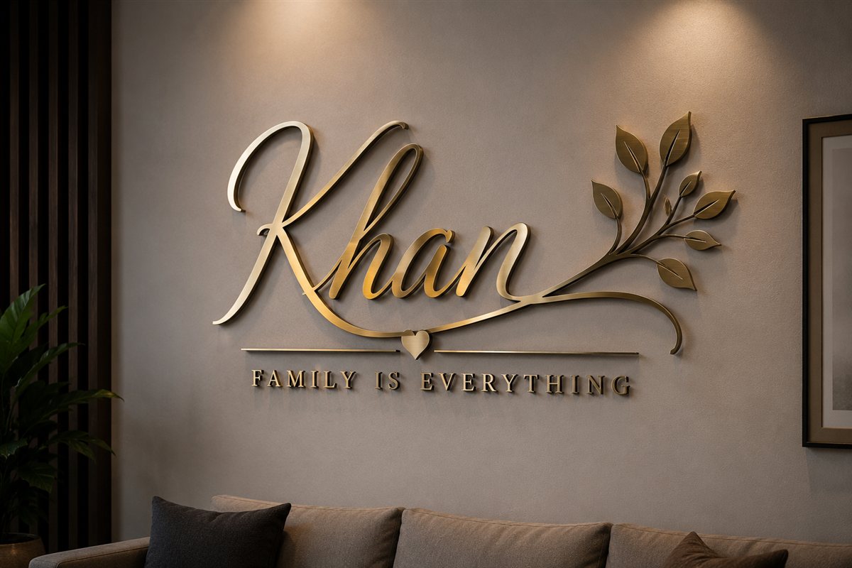 Family Name Wall Art